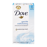 Dove Beauty Bar gentle exfoliating beauty bar for renewed skin, 1/4 moisturizing cream Full-Size Picture